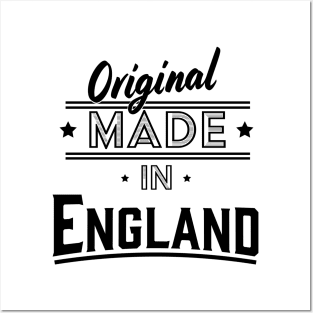 Original Made in England retro logo. Posters and Art